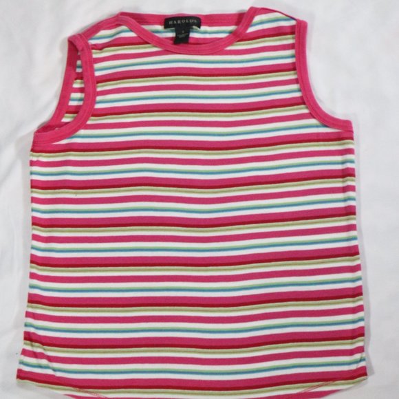 HAROLD'S Multicolor Striped Sleeveless Top Sz Small US - Picture 1 of 11